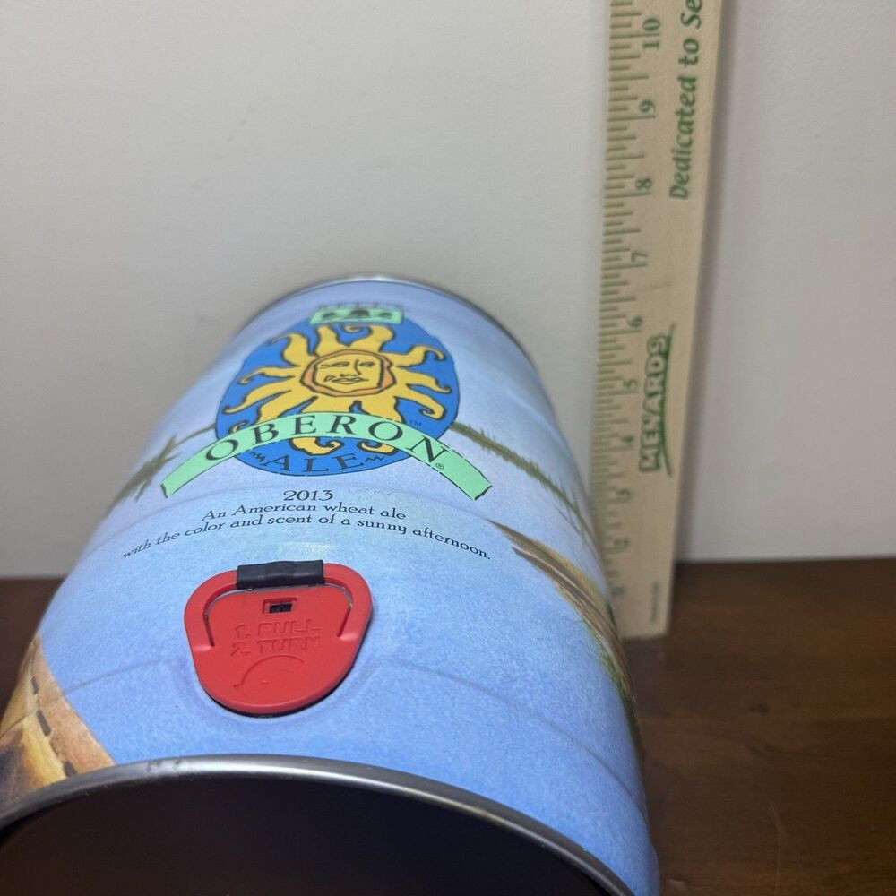 2013 Bell's OBERON ale 5 liter beer KEG can Great condition Empty - Picture 8 of 9